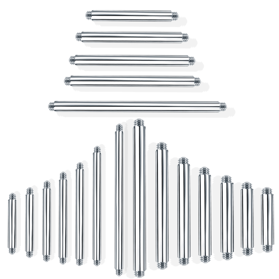 100 Stück/Lot Stahl 14G 16G Ge – Body Jewelry Nipple Rings Bewertung und Preis