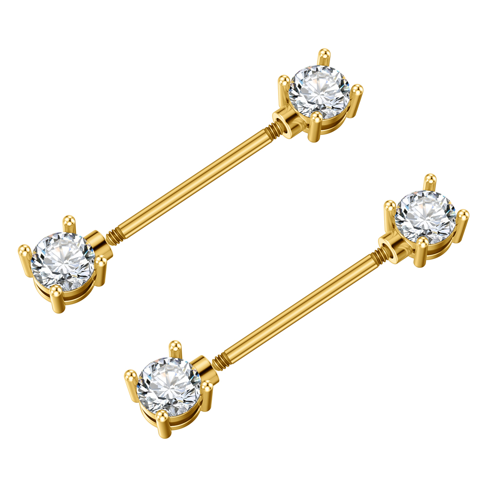 2 Stück Beidseitig Verschraubt – Body Jewelry Nipple Rings Bewertung und Preis