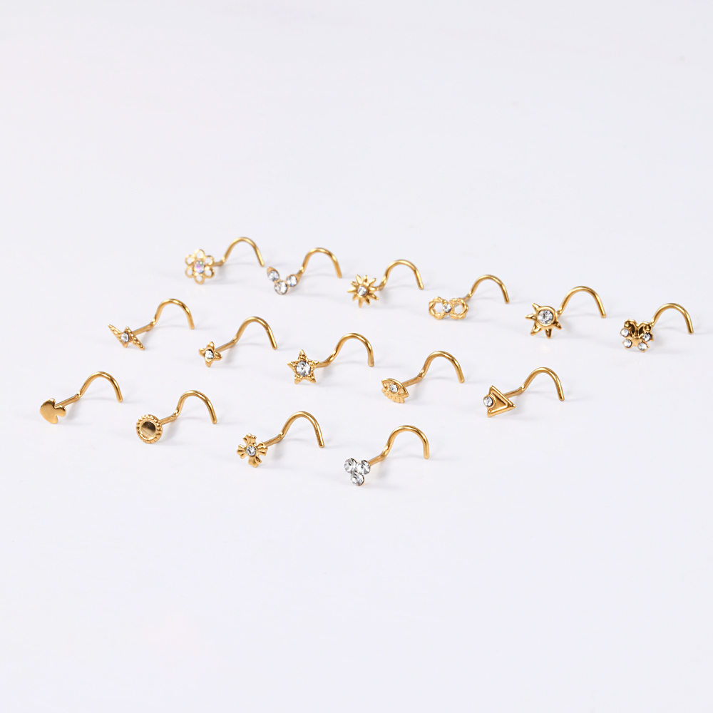 1–15 Stück Edelstahl-Nasenbolz – Body Jewelry Etc Bewertung und Preis