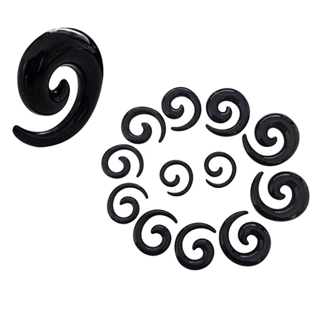 1 Set Ohrkegel-Set, schwarze O – Body Jewelry Tunnels Bewertung und Preis