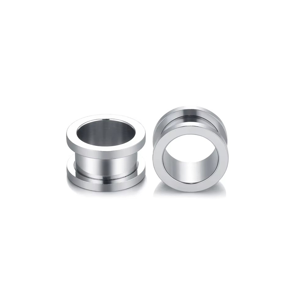1 Paar Edelstahl-Ohrstöpsel, T – Body Jewelry Tunnels Bewertung und Preis