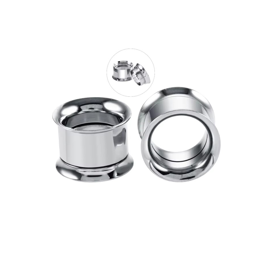 1 Paar Edelstahl-Ohrstöpsel, T – Body Jewelry Tunnels Bewertung und Preis