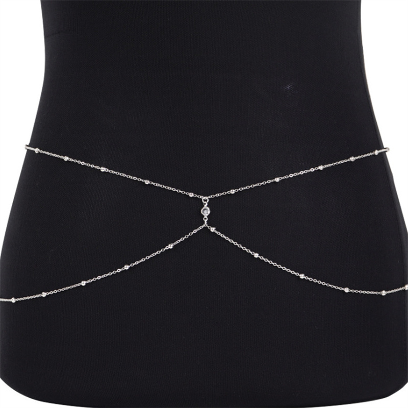 Klare Strass Perlen Bauch kett – Body Jewelry Women Bewertung und Preis