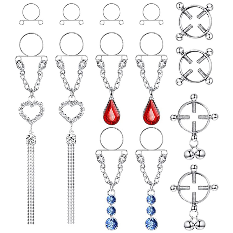 Neuer, sexy, verstellbarer, kü – Body Jewelry Nipple Rings Bewertung und Preis