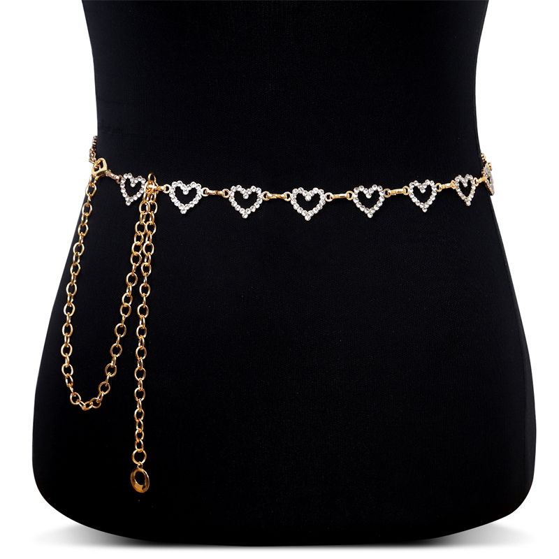 Modische Strass-Herz-Taillenke – Body Jewelry Women Bewertung und Preis