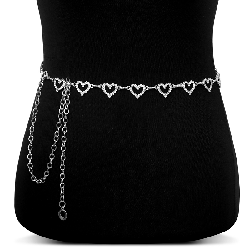 Modische Strass-Herz-Taillenke – Body Jewelry Women Bewertung und Preis