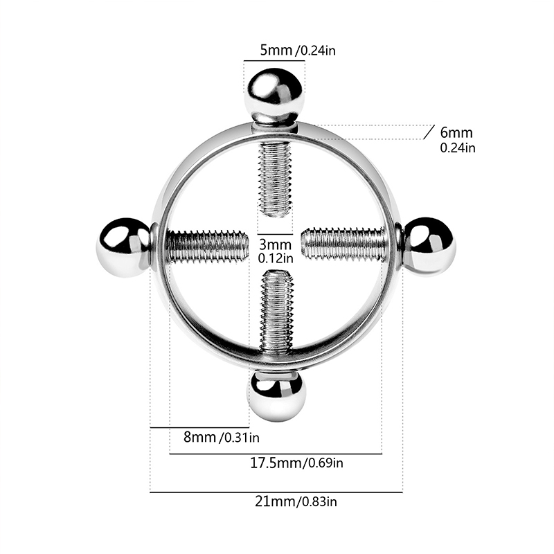 1 Paar Kreuz-Nippelklemmen aus – Body Jewelry Nipple Rings Bewertung und Preis