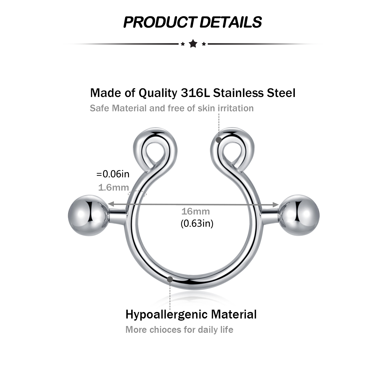 8 Stück künstliche Brustwarzen – Body Jewelry Nipple Rings Bewertung und Preis