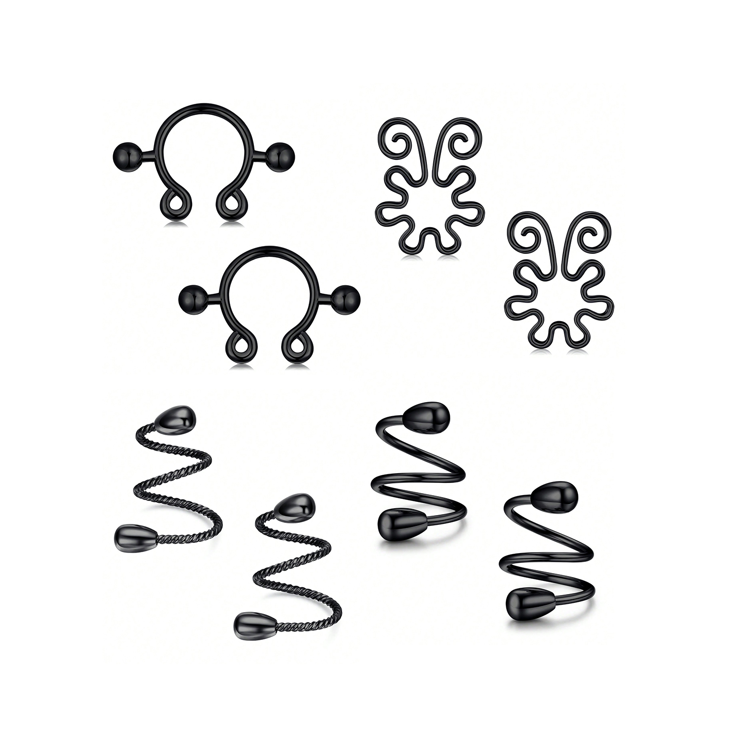 8 Stück künstliche Brustwarzen – Body Jewelry Nipple Rings Bewertung und Preis