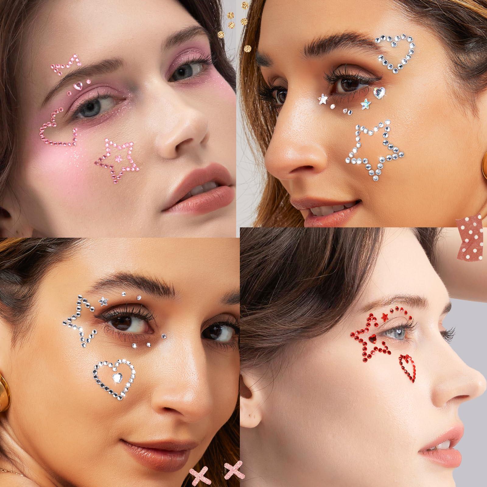 Gesichts-Edelsteine, Gesichts- – Body Jewelry Stickers Bewertung und Preis