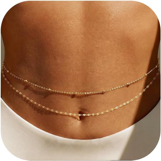 14K Vergoldete Taillenkette fü – Body Jewelry Women Bewertung und Preis